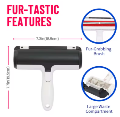 Magic Reusable Pet Hair Roller & Lint Remover – Self-Cleaning Furniture Brush